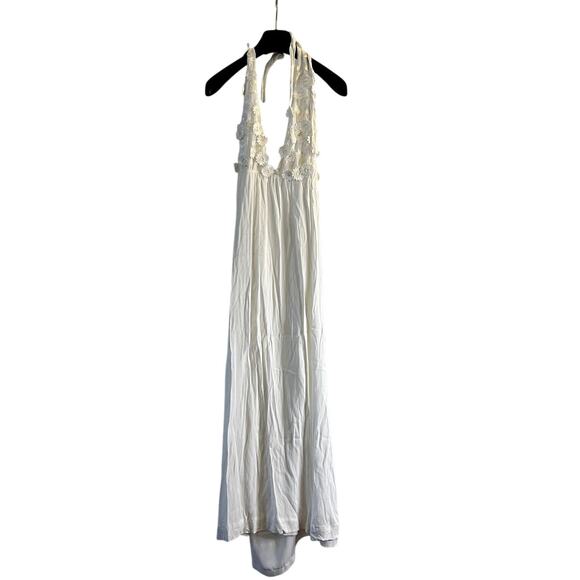 For Love and Lemon White Isabella Halter Maxi Dress size XS - Picture 4 of 9